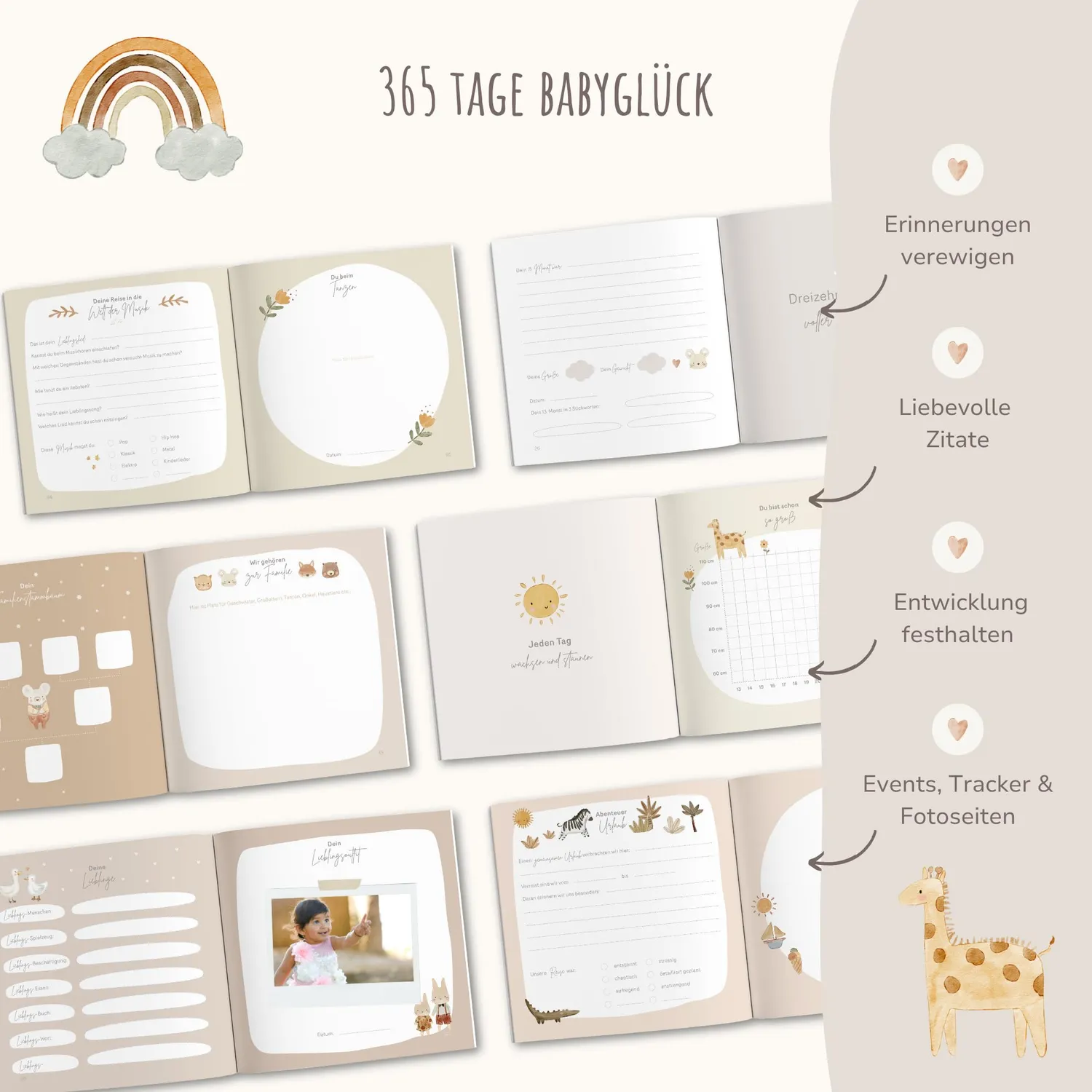 MeinBaby123 Dein zweites Jahr Babyalbum beige 116 S.