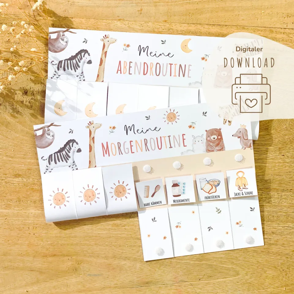 MeinBaby123 Boho Beige Routineplan PDF Download