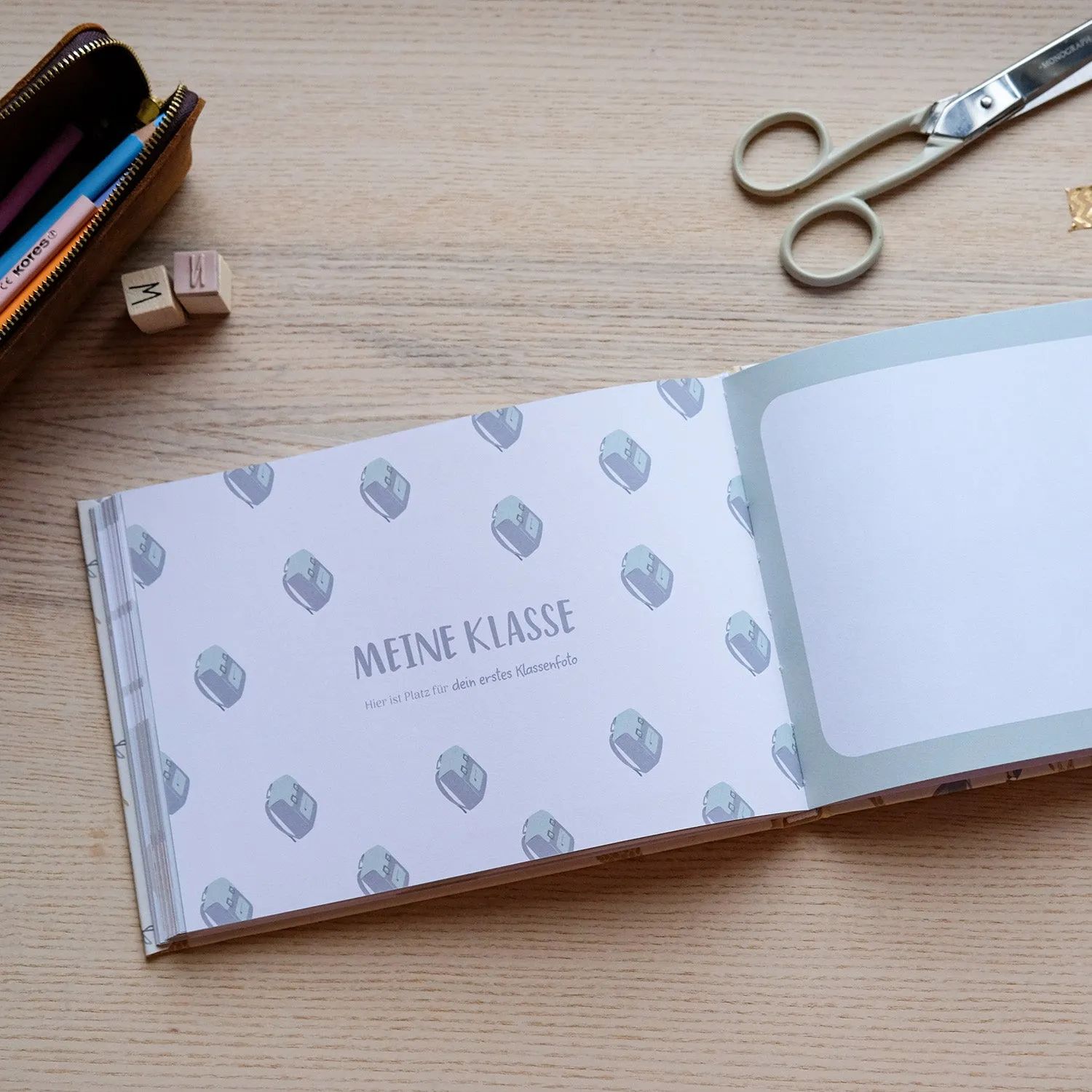 MINTKIND Meine Schulfreunde Freundebuch Natur A5 96 Seiten