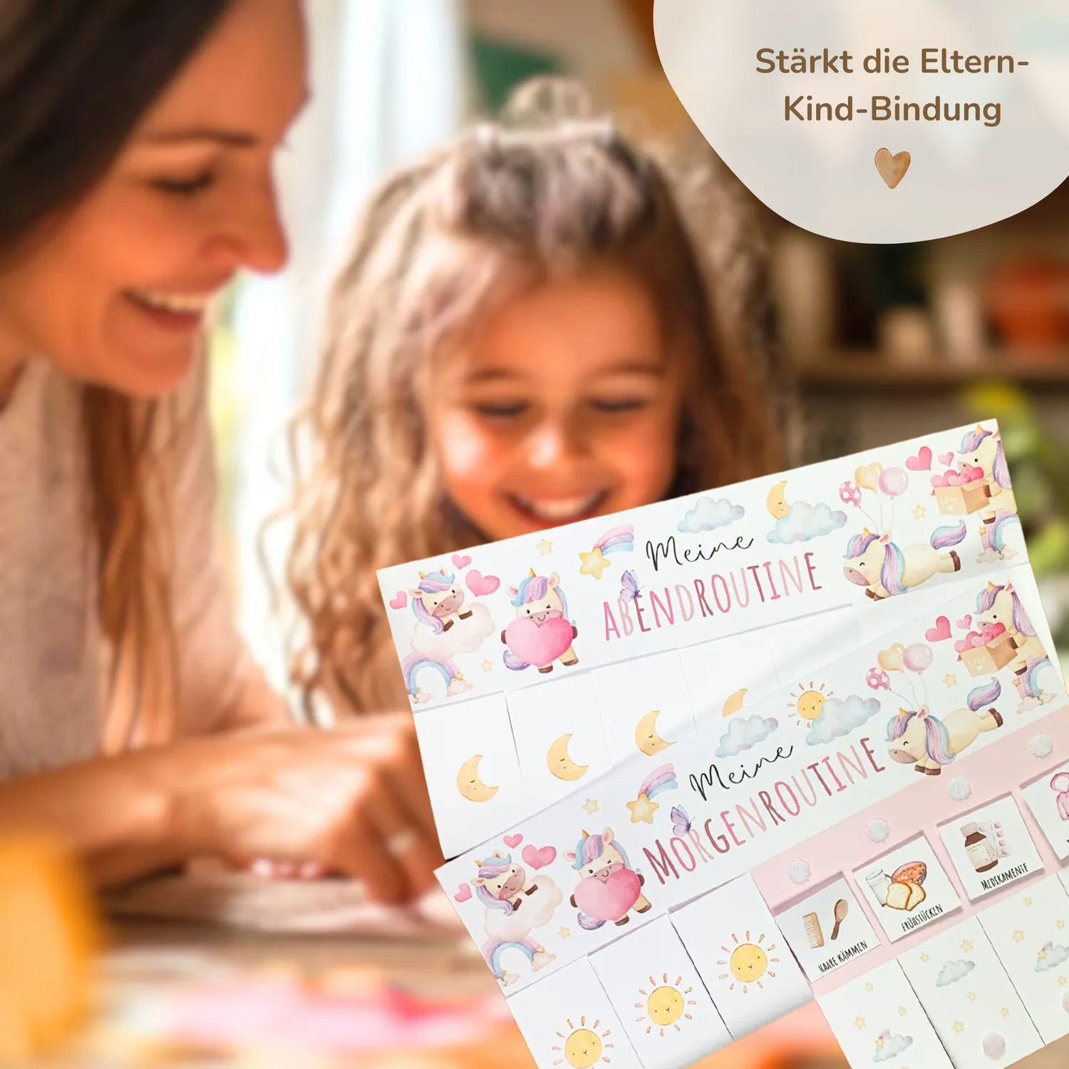 MeinBaby123 Morgen-Abendroutine Einhorn Stundenplan PDF