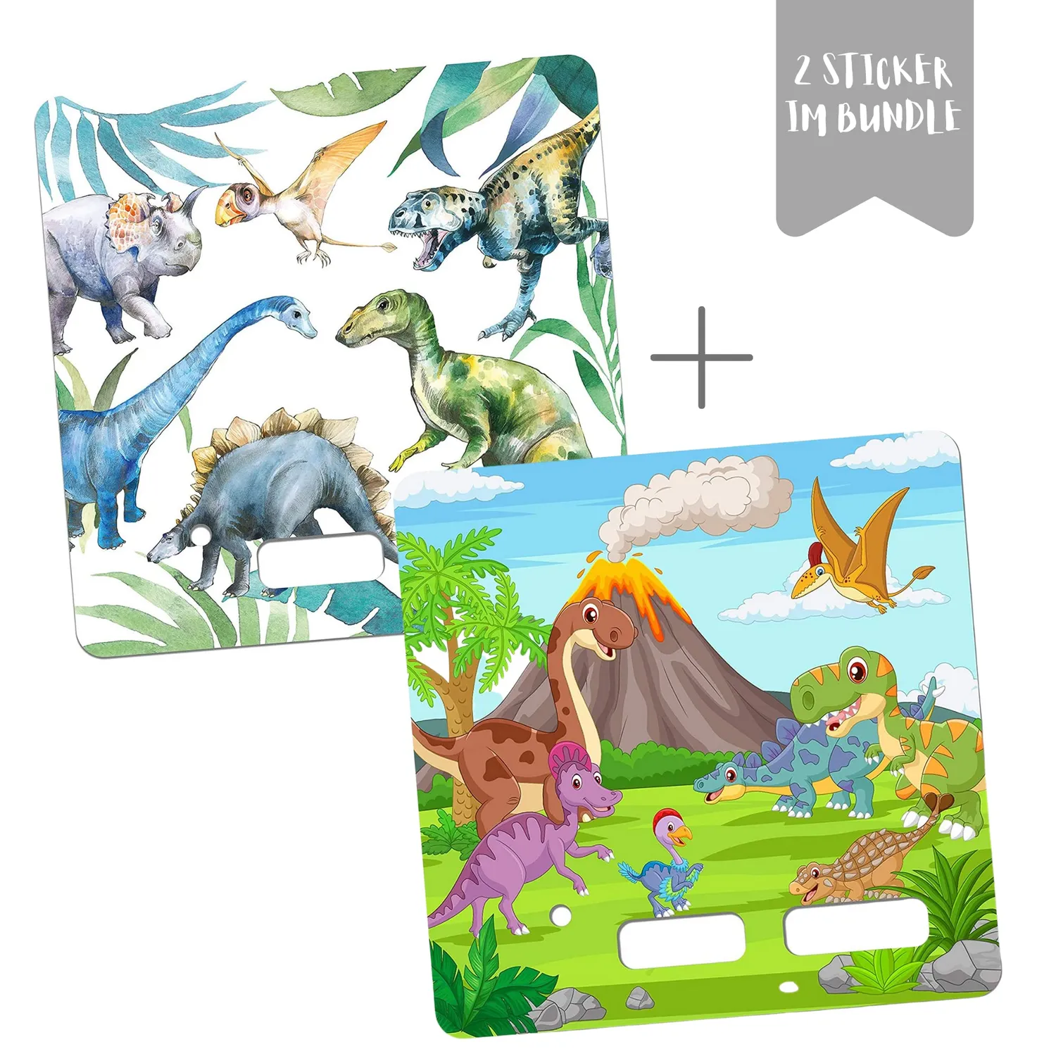 MeinBaby123 Toniebox Schutzfolie Dinos 2er Set Sticker