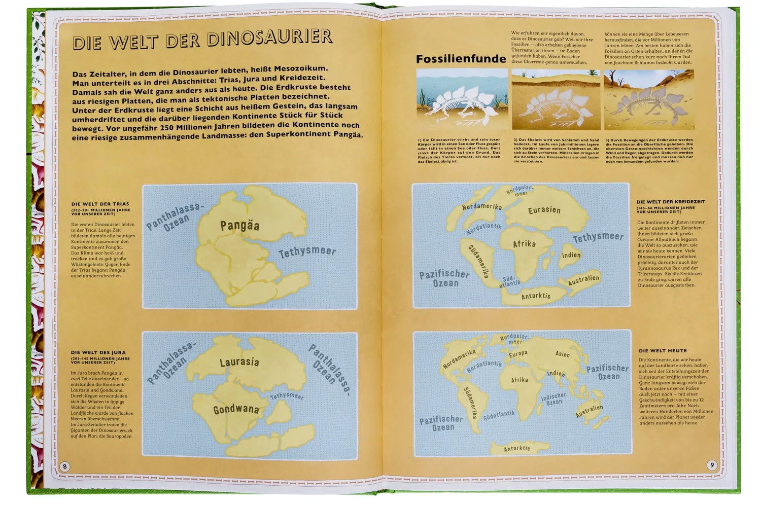 Gestalten Der Atlas der Dinosaurier Wimmelbuch 5-9 Jahre