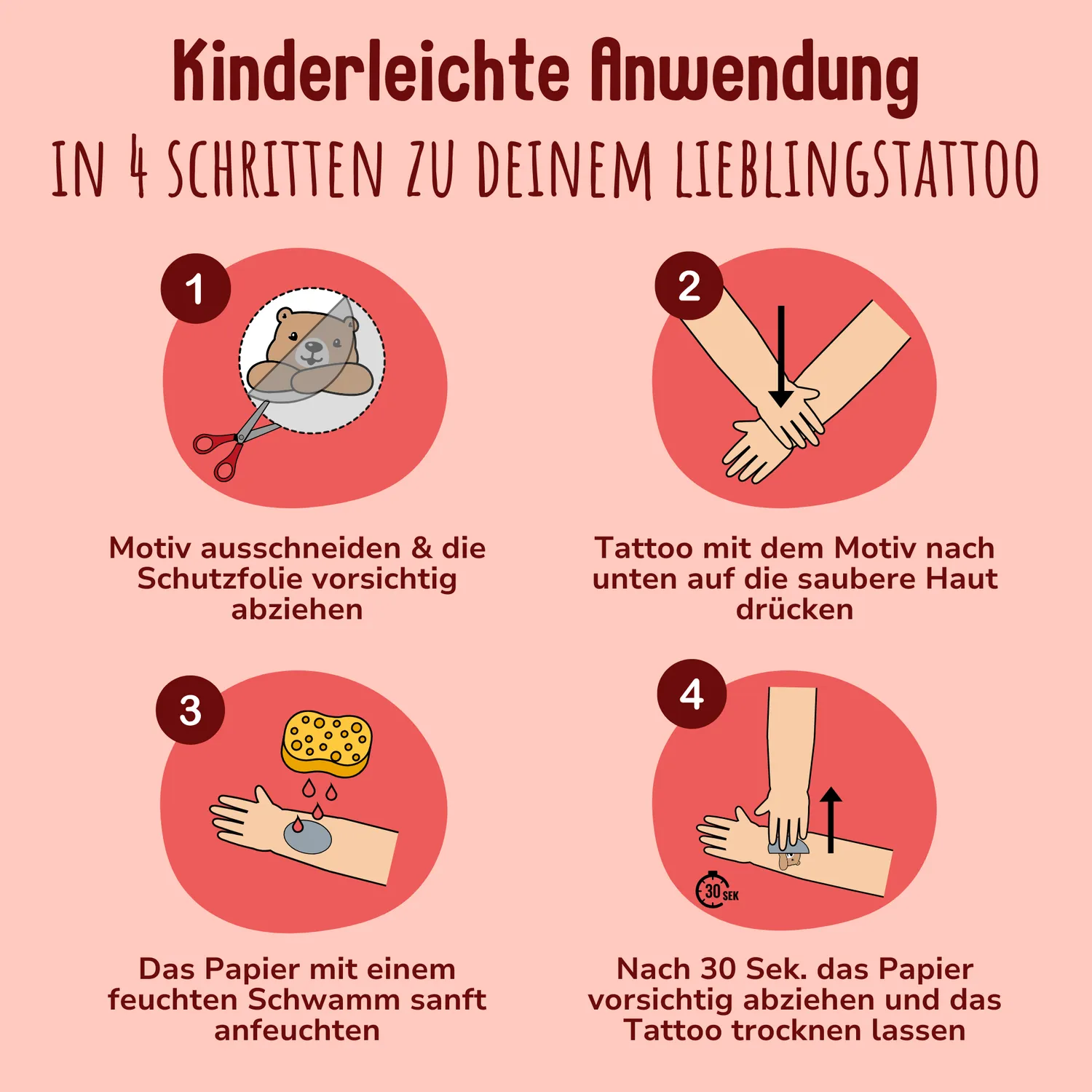 MeinBaby123 Feuerwehr Kindertattoos 110 Stück vegan dermatologisch