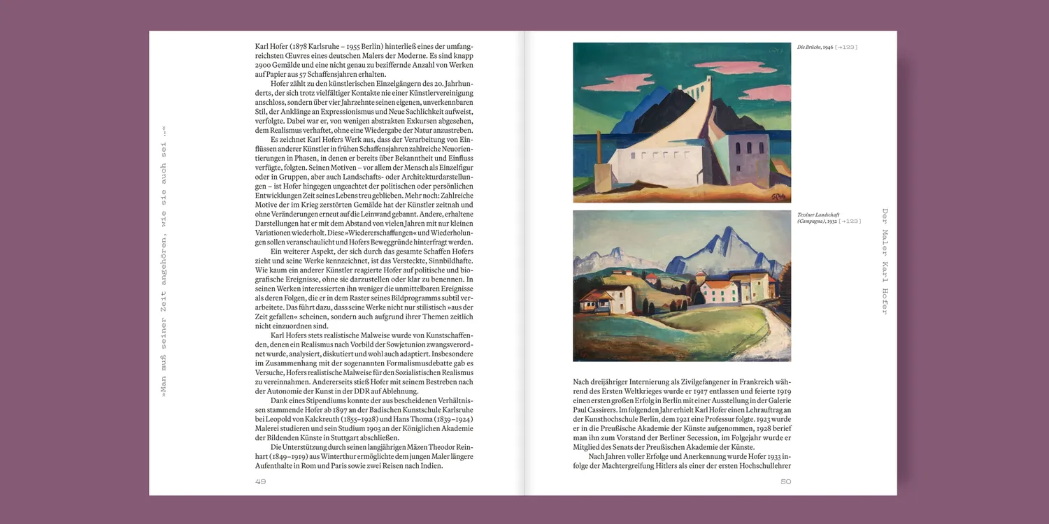 Seemann Henschel Karl Hofer Bildband Ausstellungskatalog