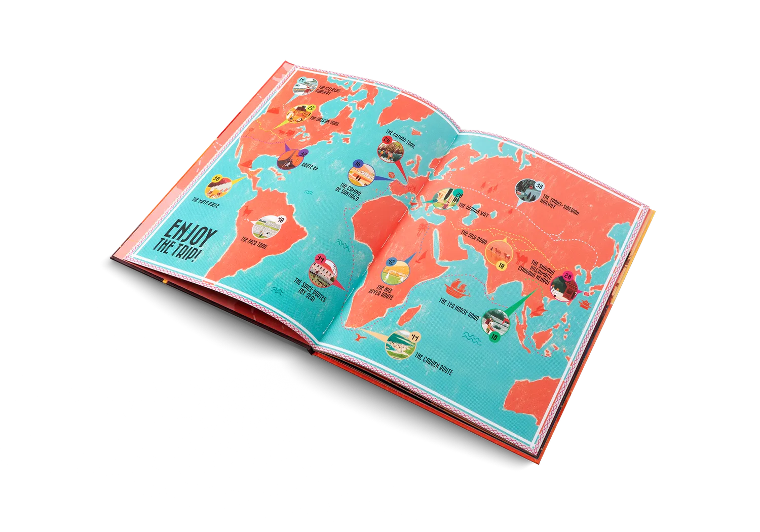 Gestalten Epic Journeys Kinder-Sachbuch Reiserouten
