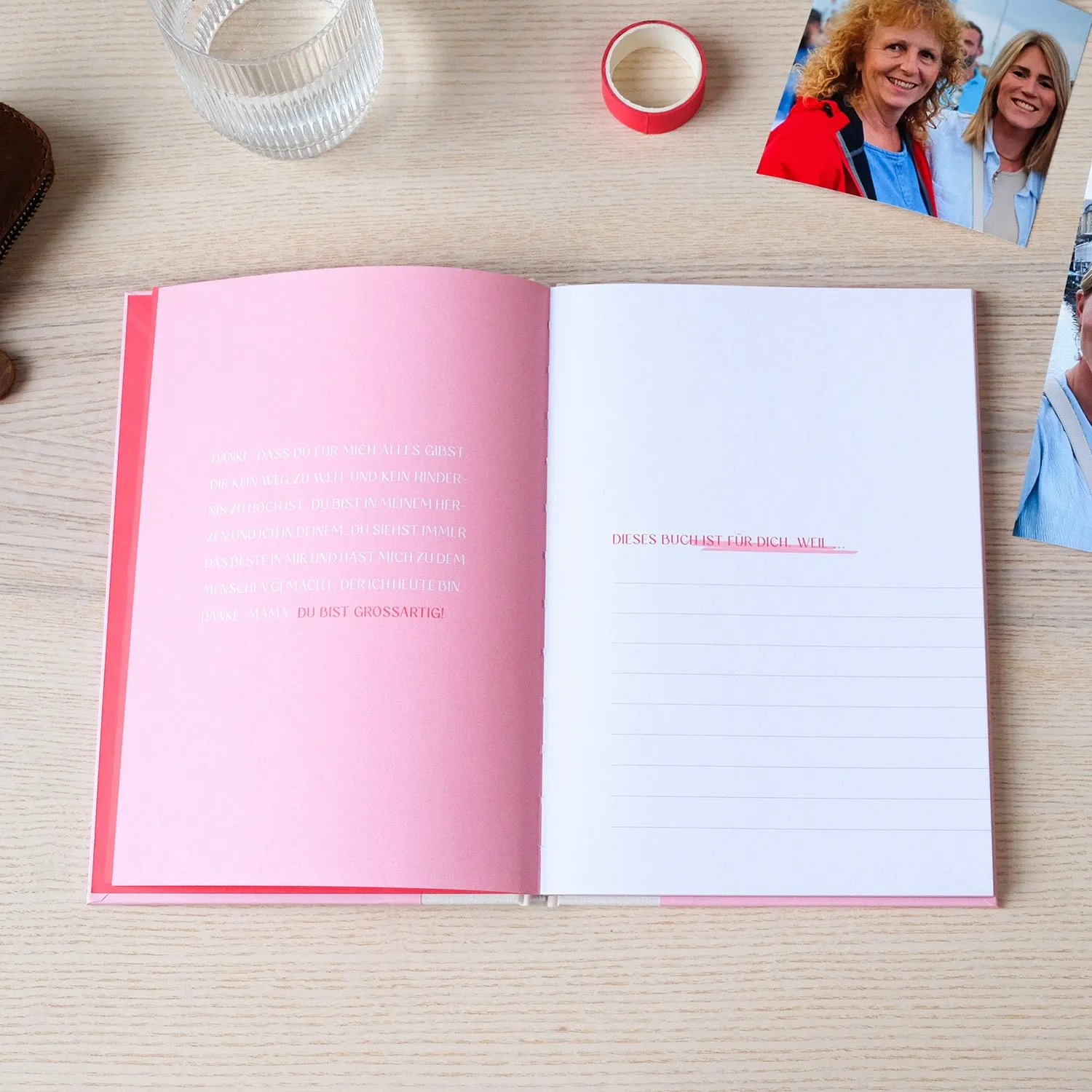 MINTKIND Mama Buch zum Ausfüllen Erinnerungsbuch 64 Seiten