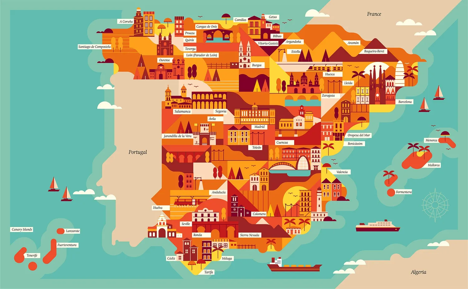 Gestalten A Map of the World Bildband Karten Illustration