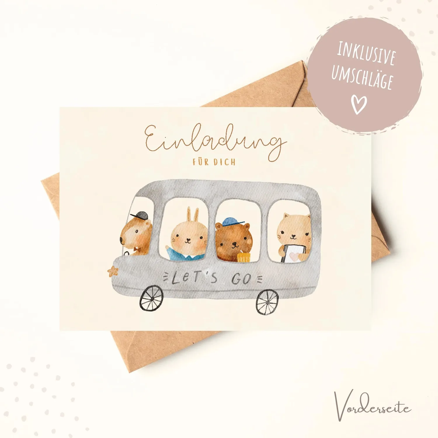 MeinBaby123 Doodle Boho Einladungskarten Kindergeburtstag 10er