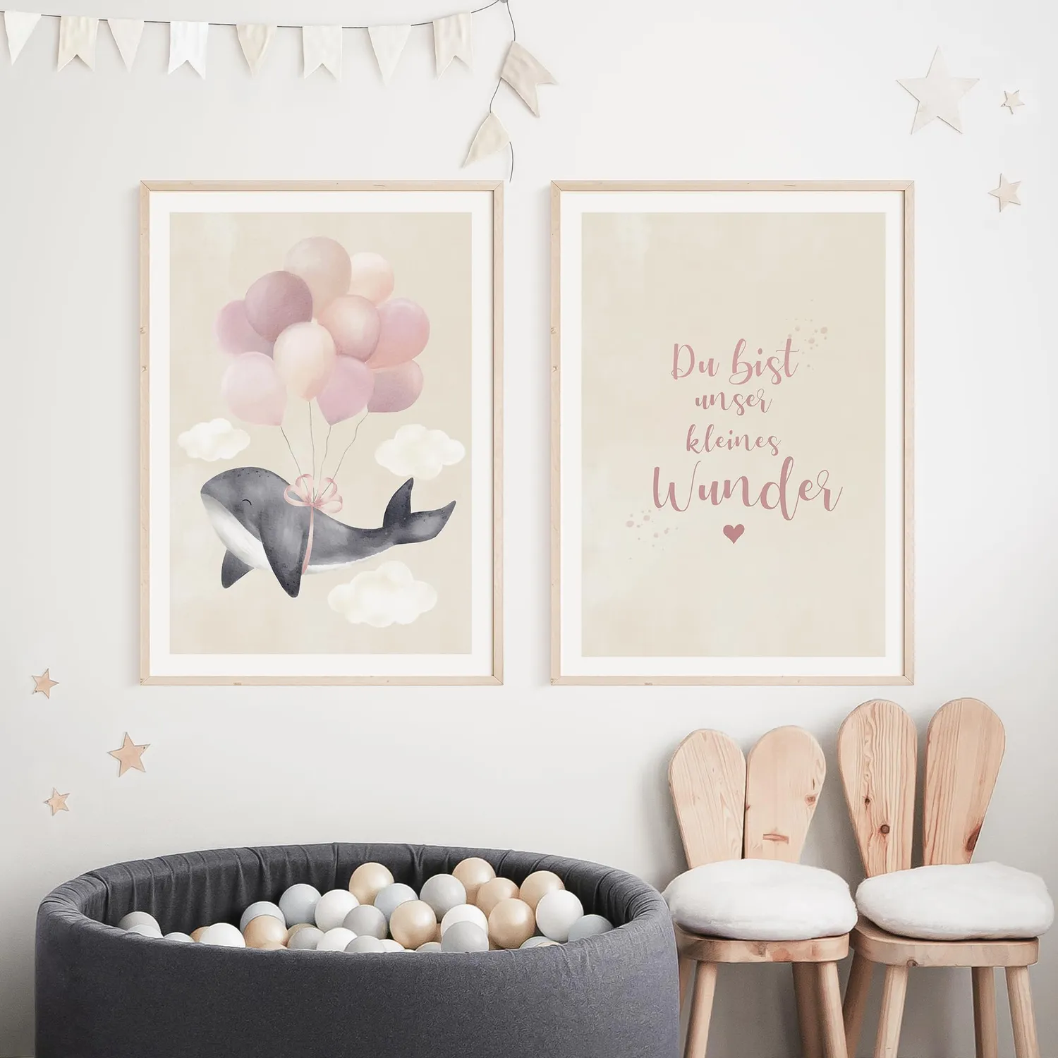 MeinBaby123 Wal Poster A2 Kinderzimmer matt