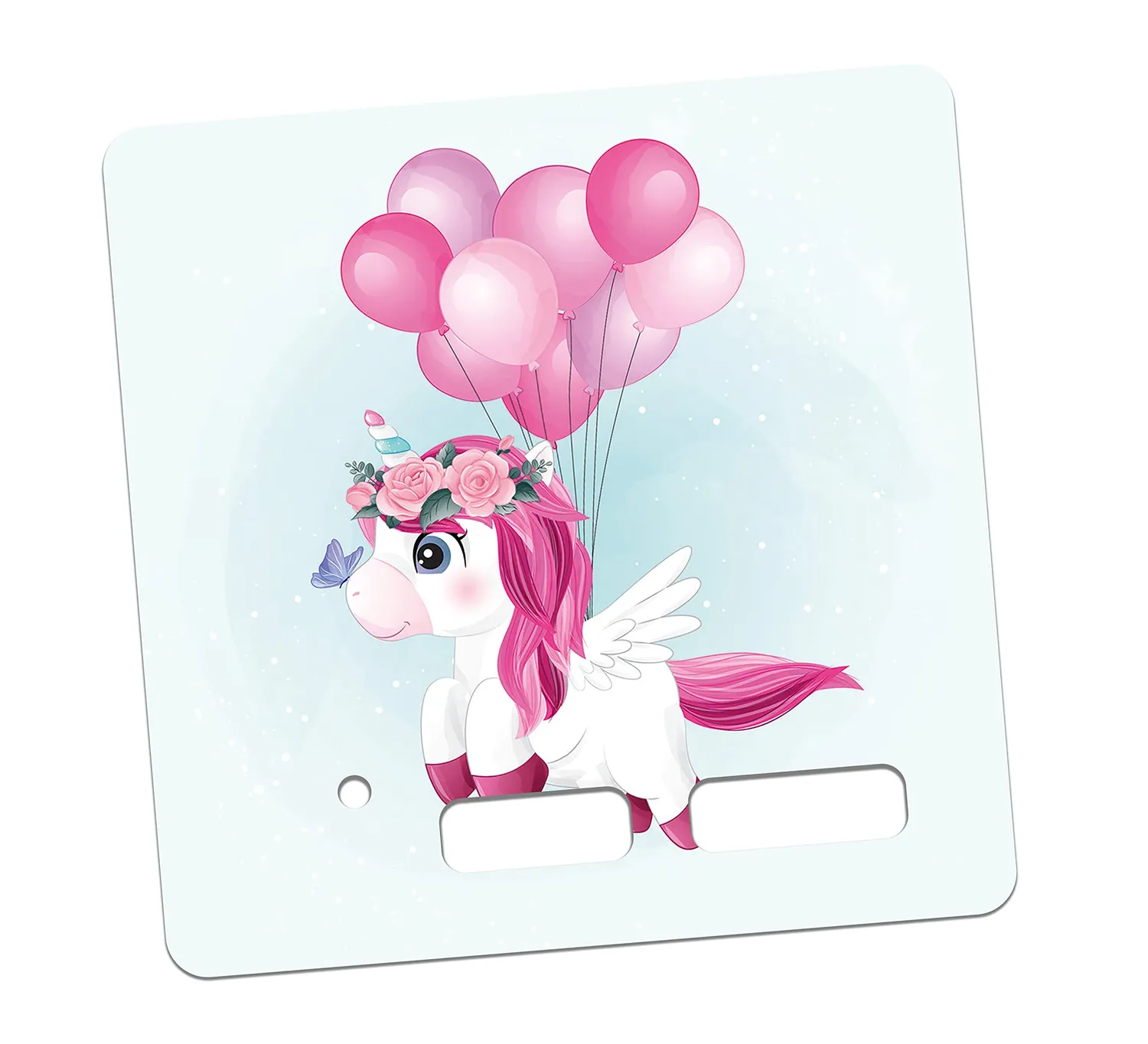 MeinBaby123 Toniebox Schutzfolie Sticker Einhorn Luftballons