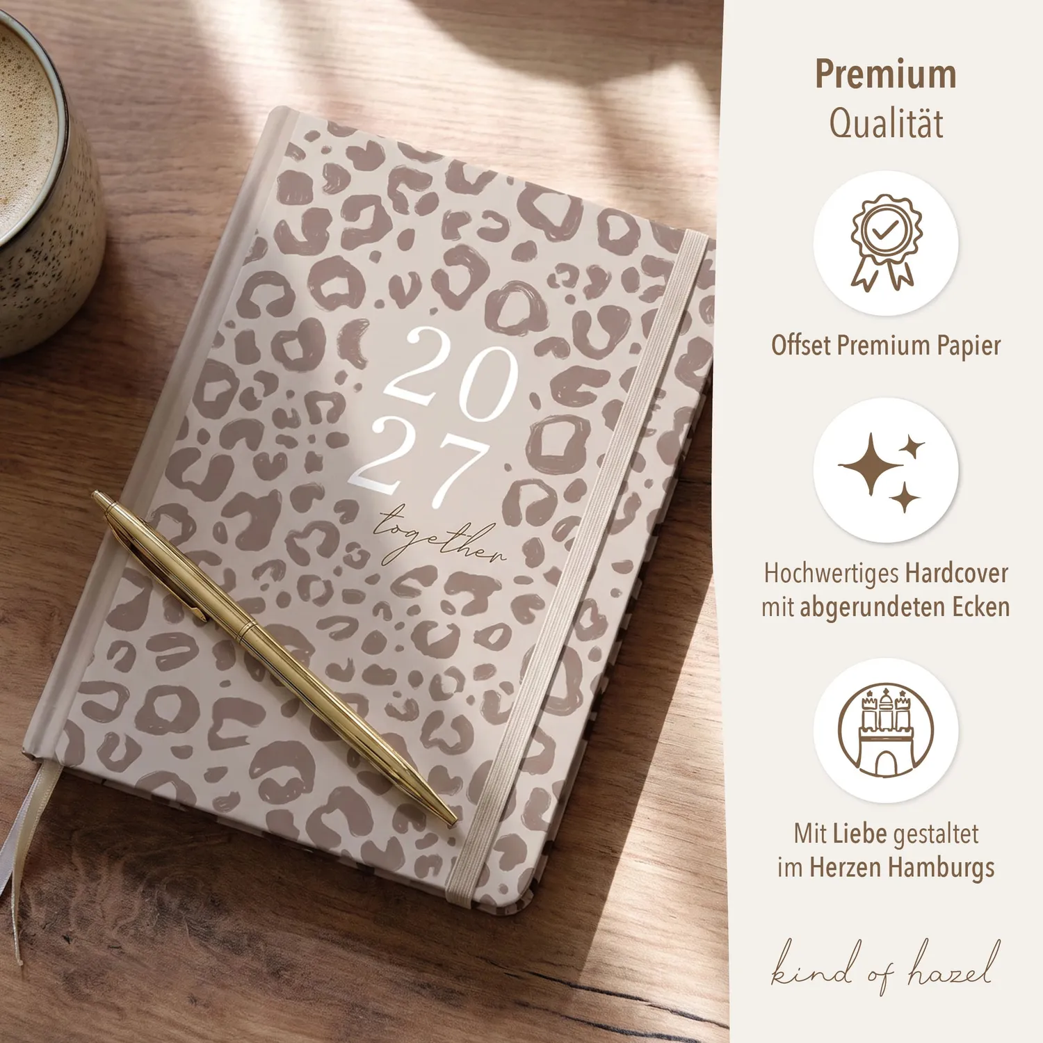 MINTKIND kind of hazel Familienplaner 2027 Kalender Leo