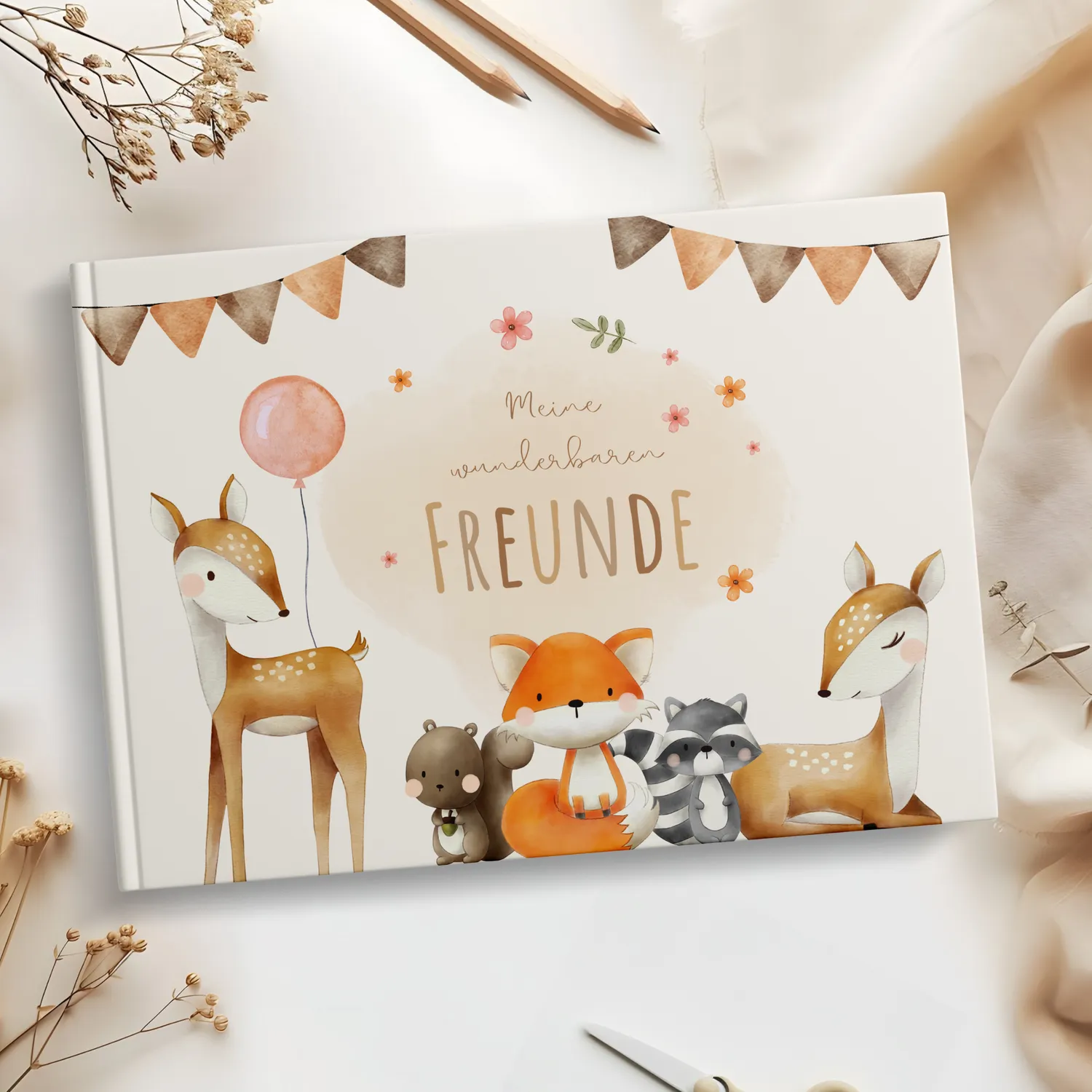 MeinBaby123 Freundebuch Kinder Süße Tiere 76 Seiten