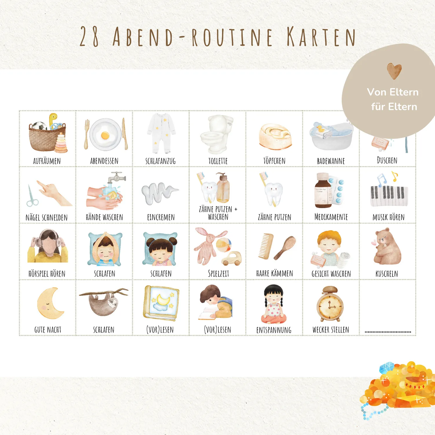 MeinBaby123 Pirat Morgen- Abendroutine Routineplan PDF Download