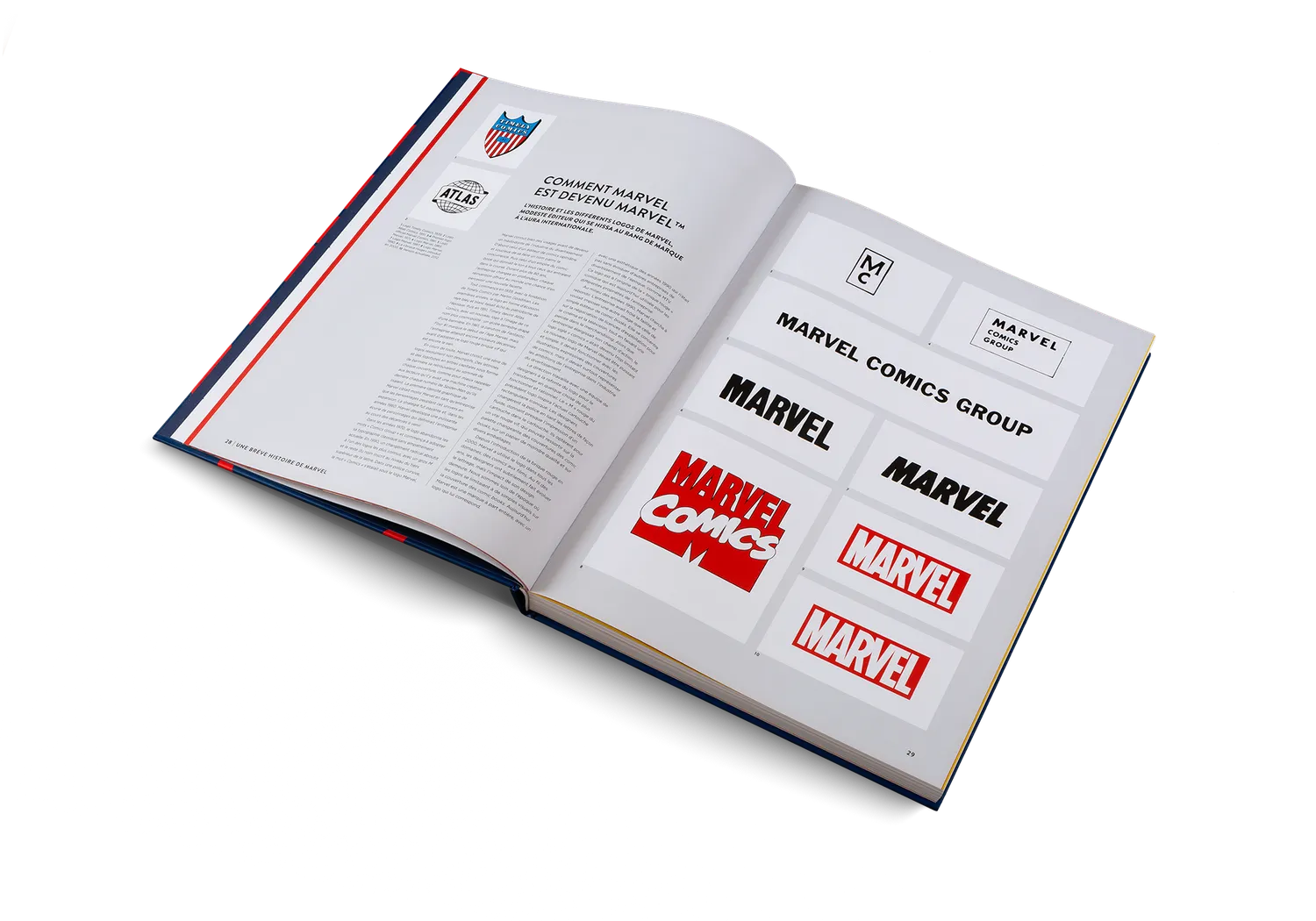 Marvel Une histoire de design Bildband französisch Logos