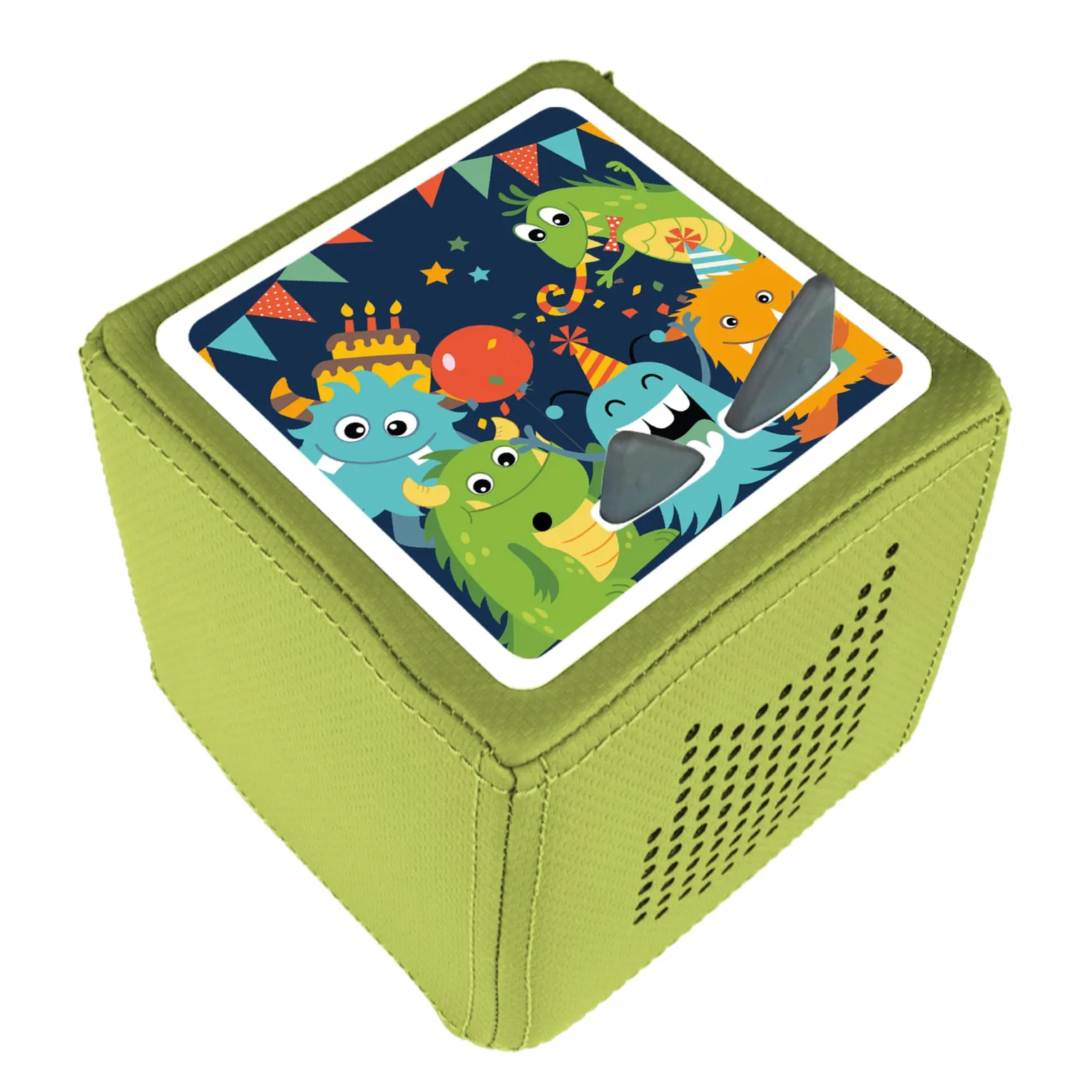 MeinBaby123 Toniebox Schutzfolie Monster Party Sticker bunt