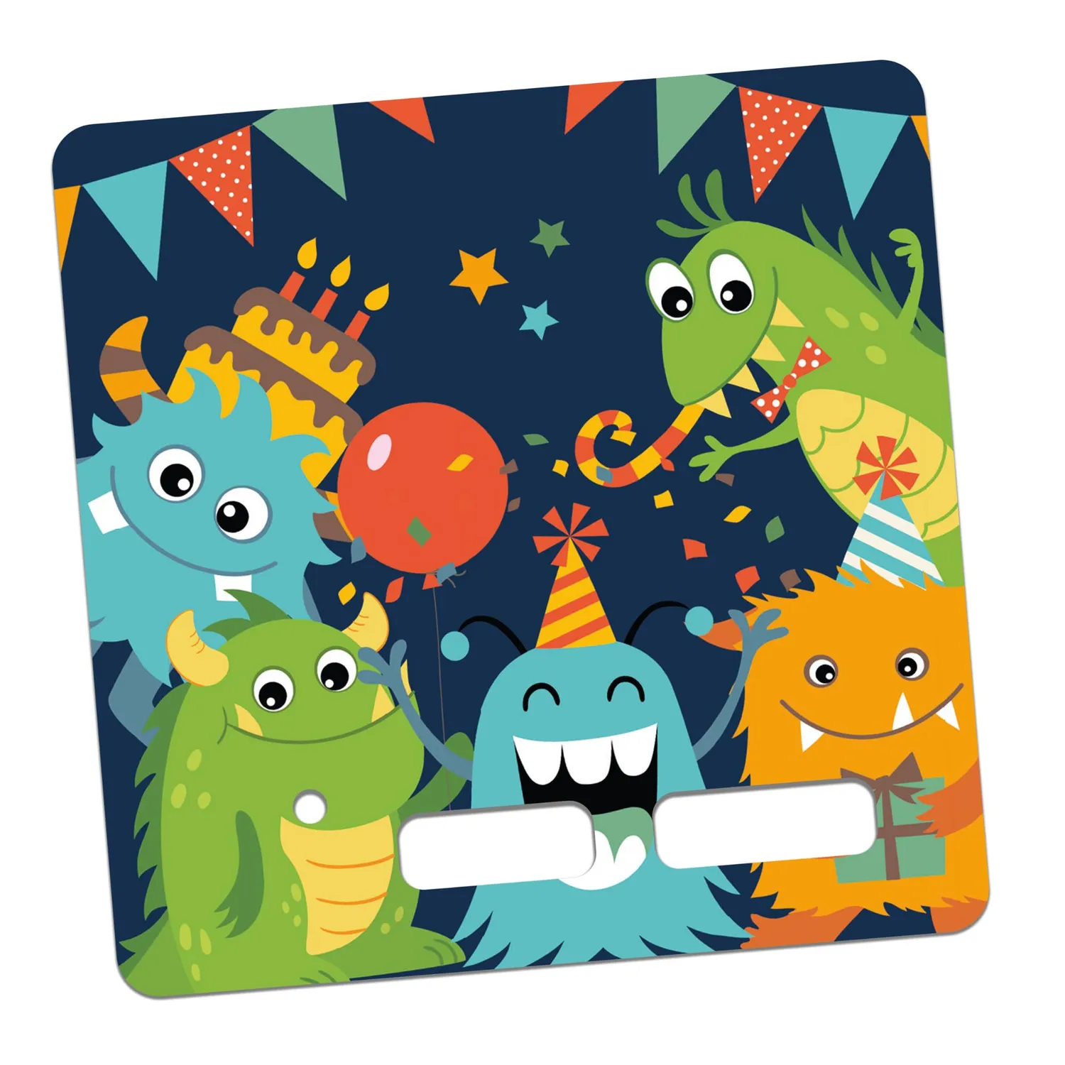 MeinBaby123 Toniebox Schutzfolie Monster Party Sticker bunt