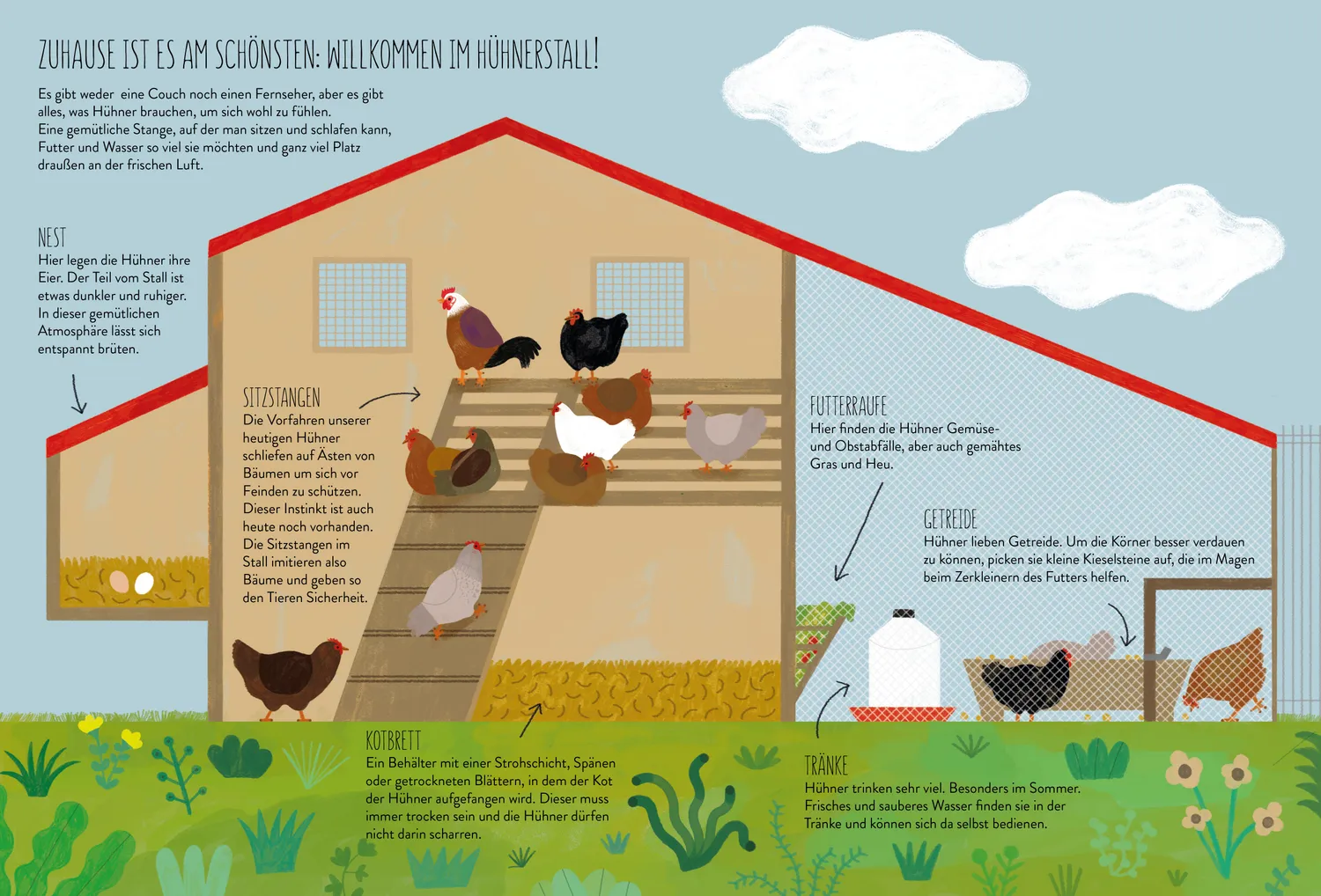 Kleine Gestalten Ich wollt, ich wär ein Huhn Kindersachbuch Huhn