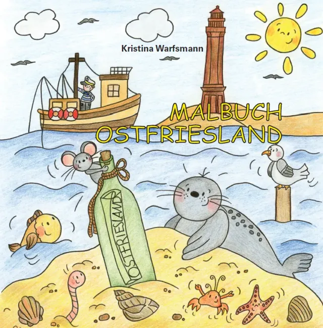 Isensee Verlag Malbuch Ostfriesland Malbuch 48 Seiten Kinder