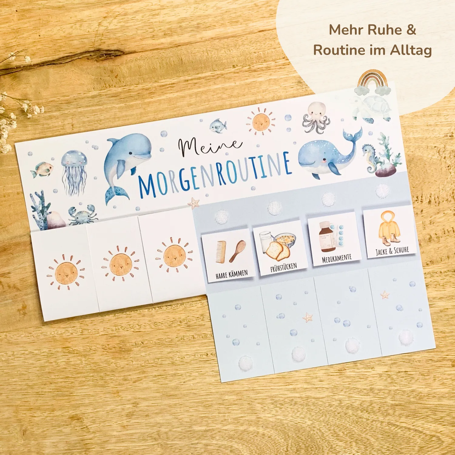 MeinBaby123 Morgen Abendroutine Unterwasserwelt Stundenplan PDF