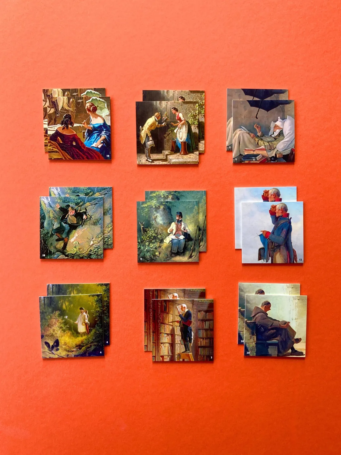 Seemann Henschel Carl Spitzweg Memo-Spiel 36 Karten Bildpaare