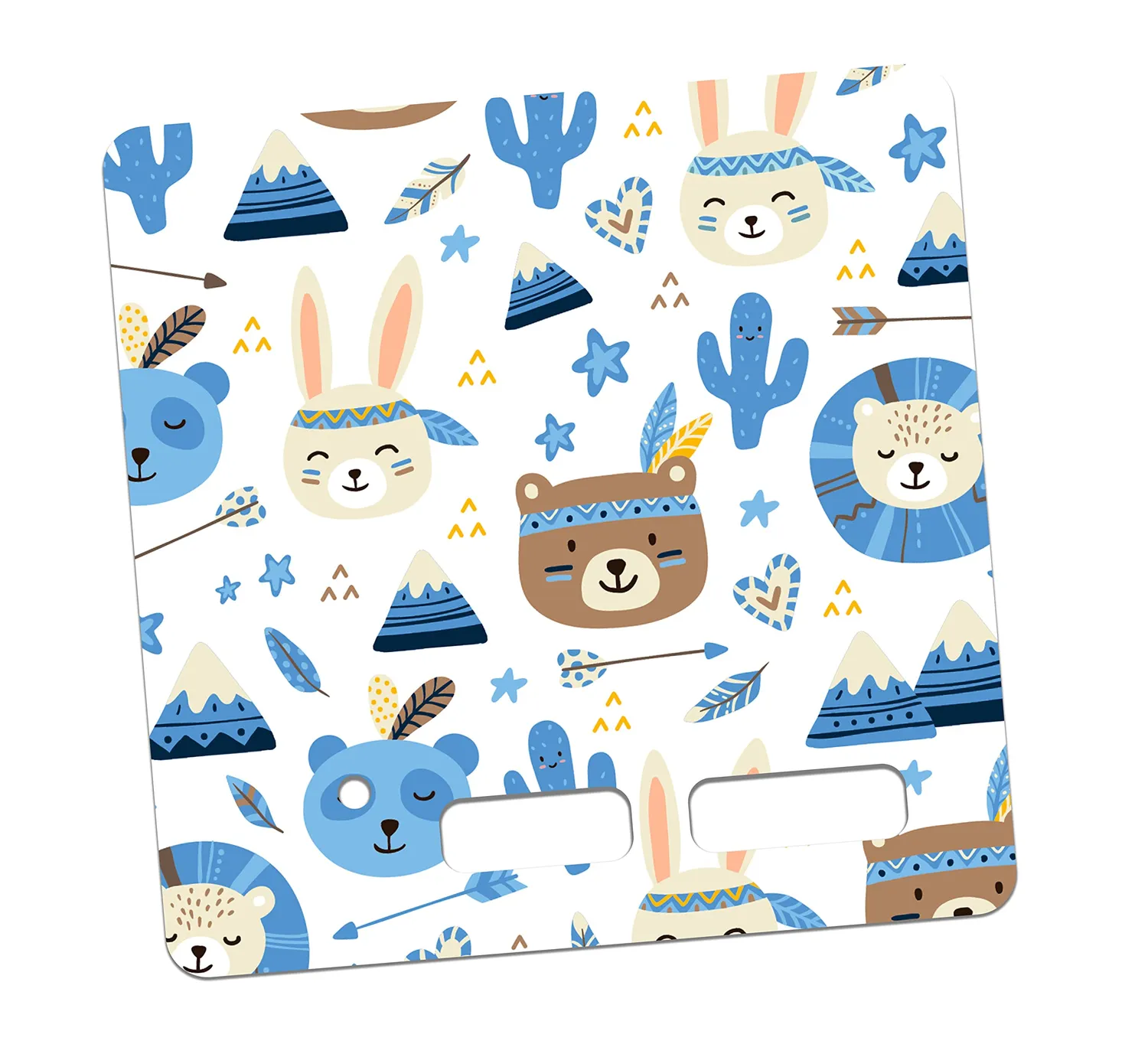 MeinBaby123 Boho Tiere Blau Toniebox Schutzfolie Kratzschutz