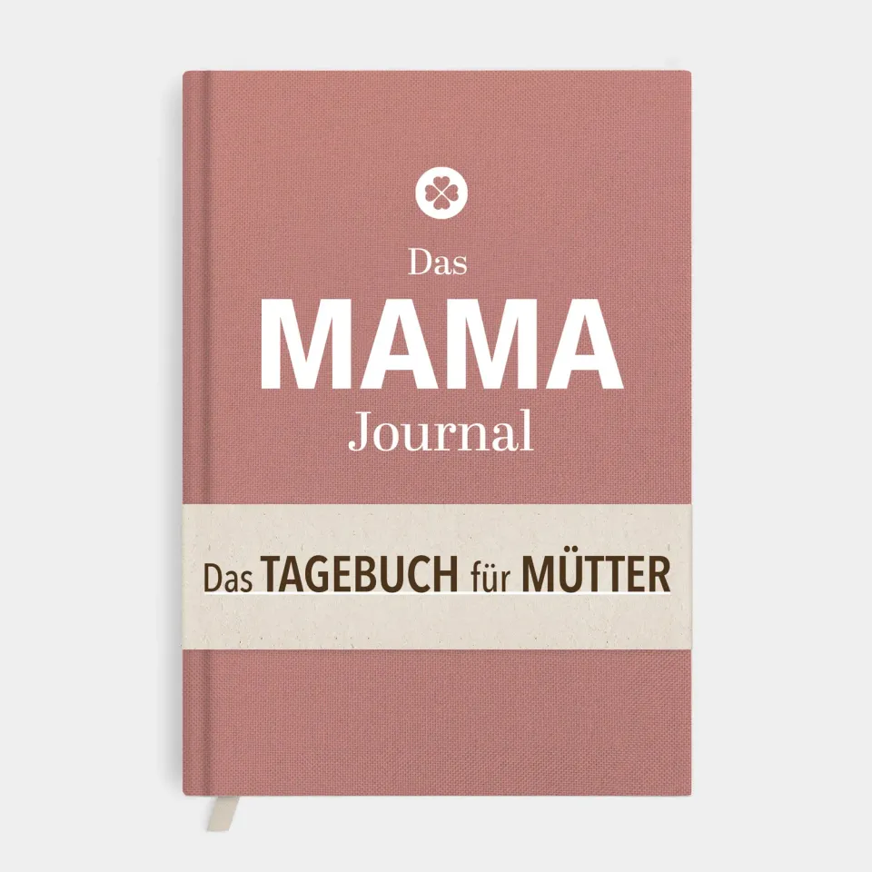 MINTKIND Mama Journal Tagebuch Leinen Beige geführt