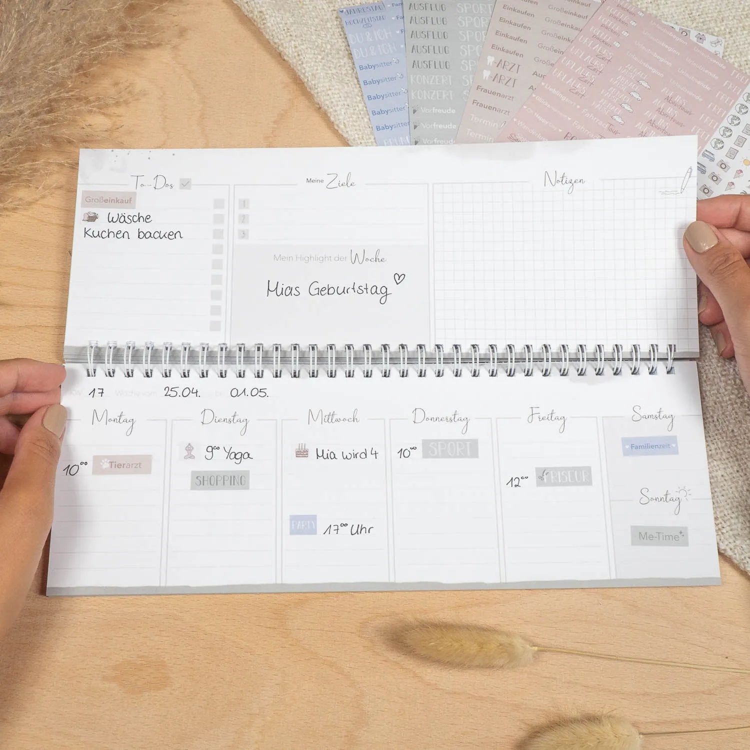 MINTKIND Jahr Klar Tischkalender Wochenplaner 52 Wochen
