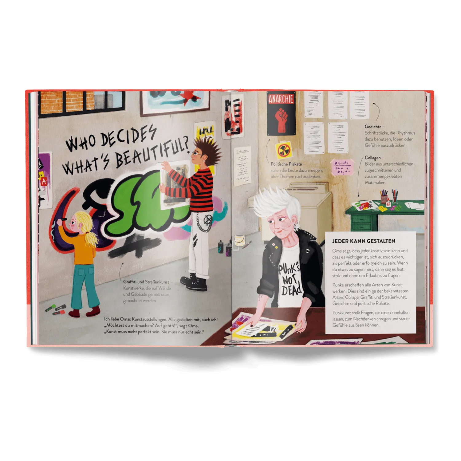 Kleine Gestalten Oma ist ein Punk Bilderbuch DIY