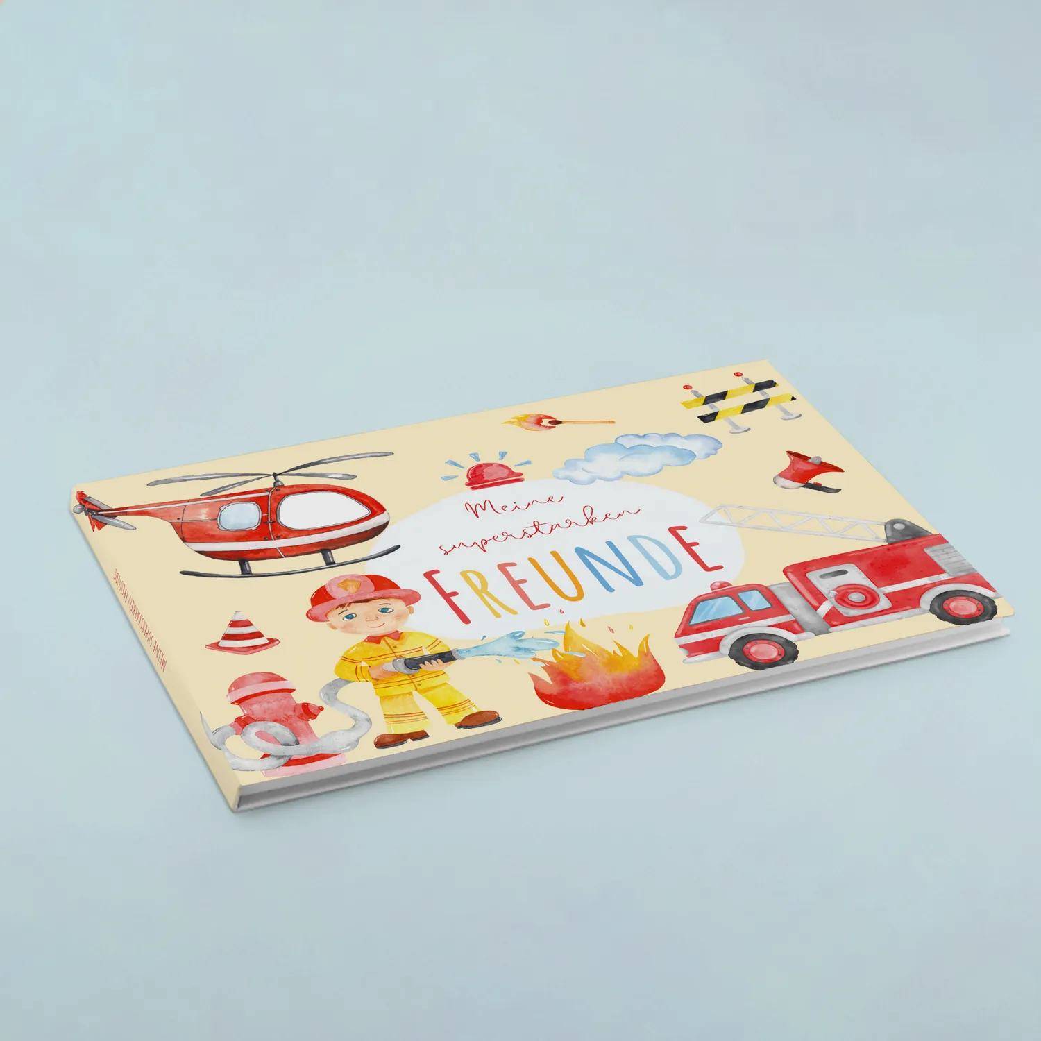 MeinBaby123 Freundebuch Kinder Feuerwehr Hardcover 76 Seiten