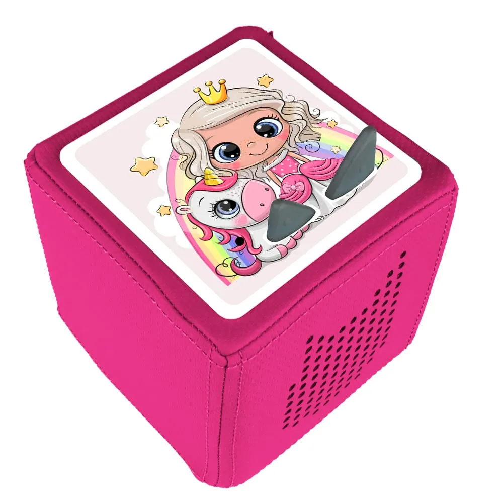 MeinBaby123 Toniebox Schutzfolie Prinzessin Einhorn wasserfest