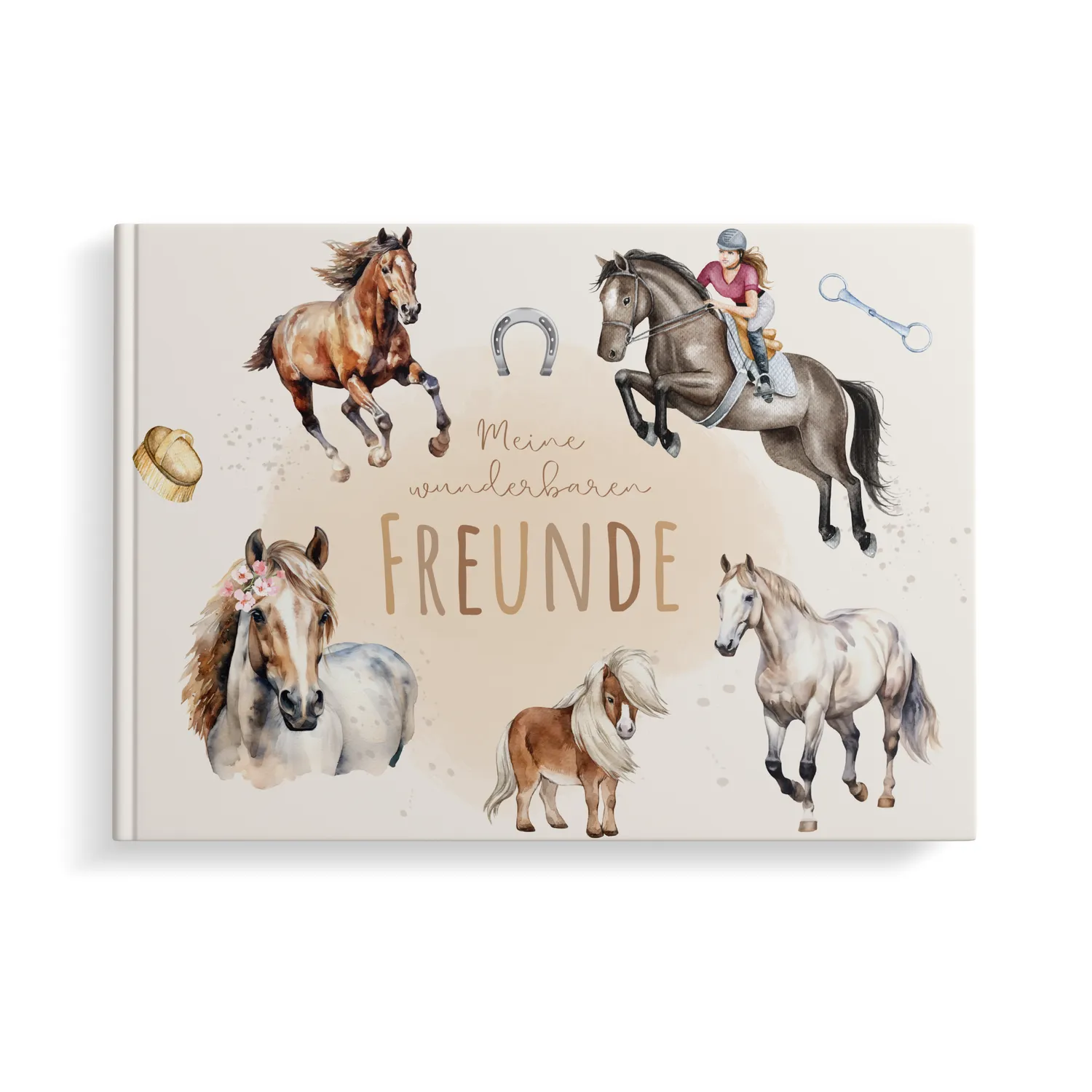 MeinBaby123 Pferde Freundebuch Kinder gebunden 26 Freunde