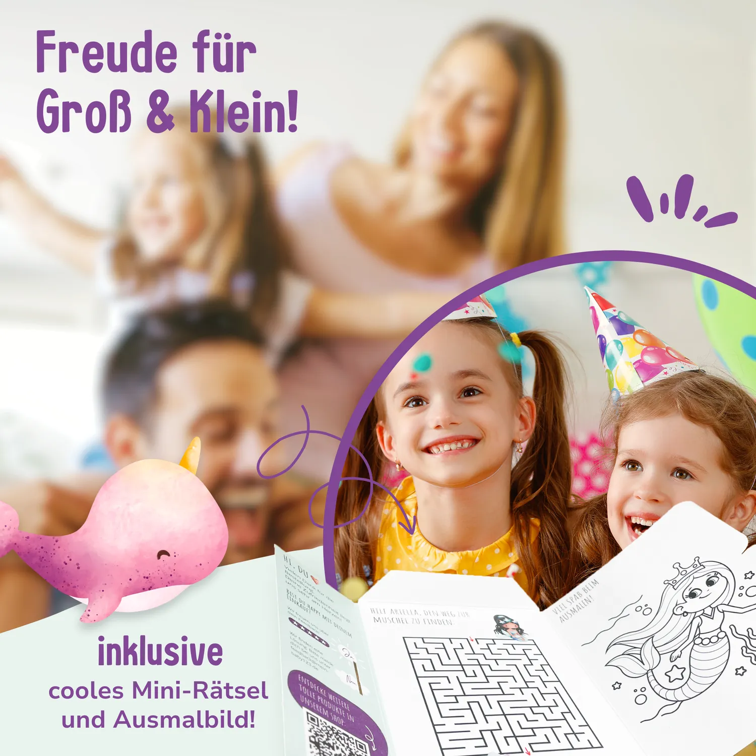 MeinBaby123 Meerjungfrauen Kinder-Tattoos 110 Stück