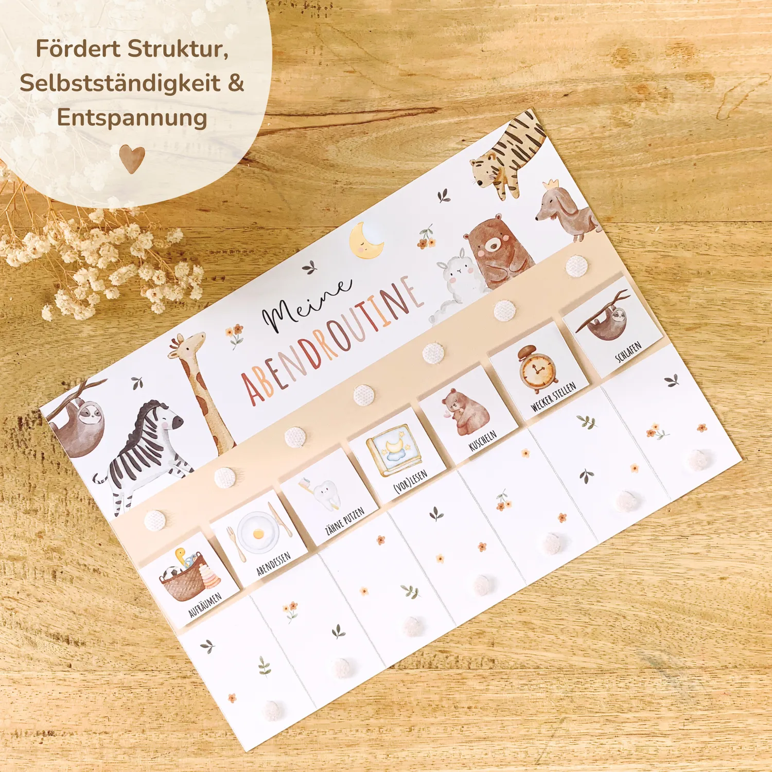 MeinBaby123 Morgen-Abendroutine PDF Boho Beige Download