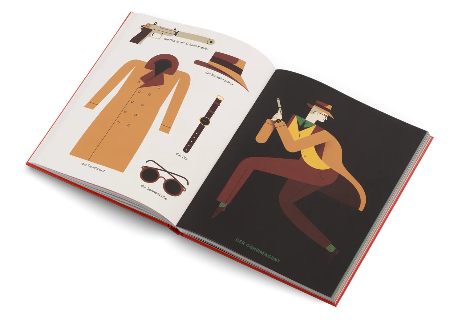 Gestalten Wer bin ich Bilderbuch Deutsch Berufe Owen Davey