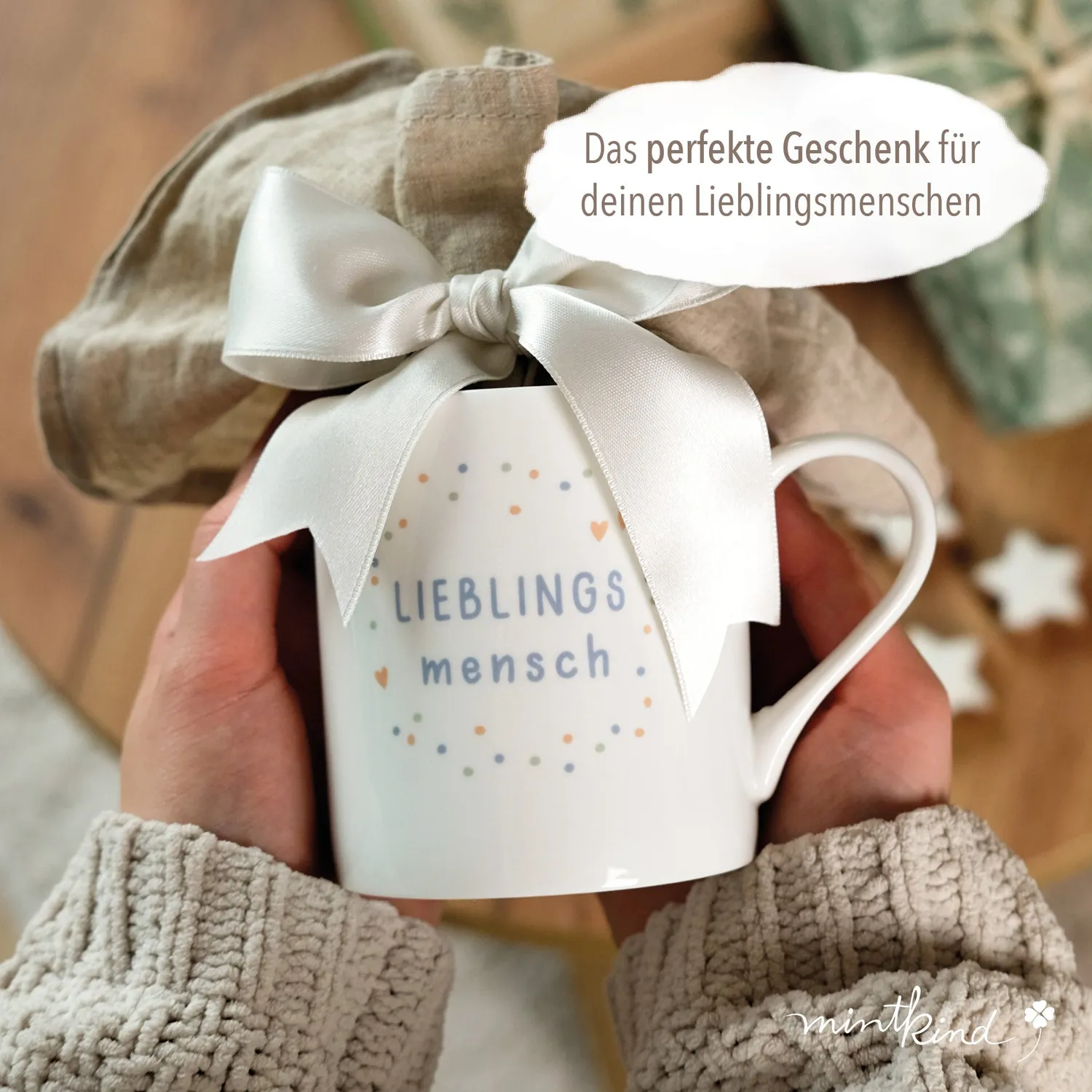 MINTKIND Konfetti Lieblingsmensch Tasse 330 ml Porzellan