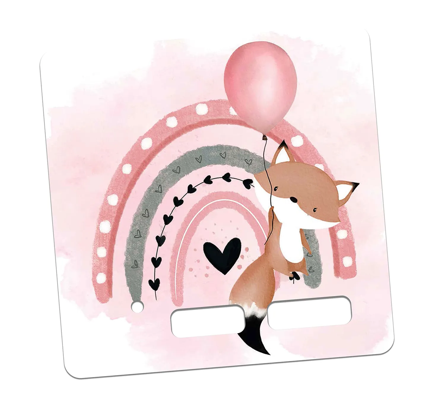 MeinBaby123 Toniebox Schutzfolie Fuchs rosa Sticker
