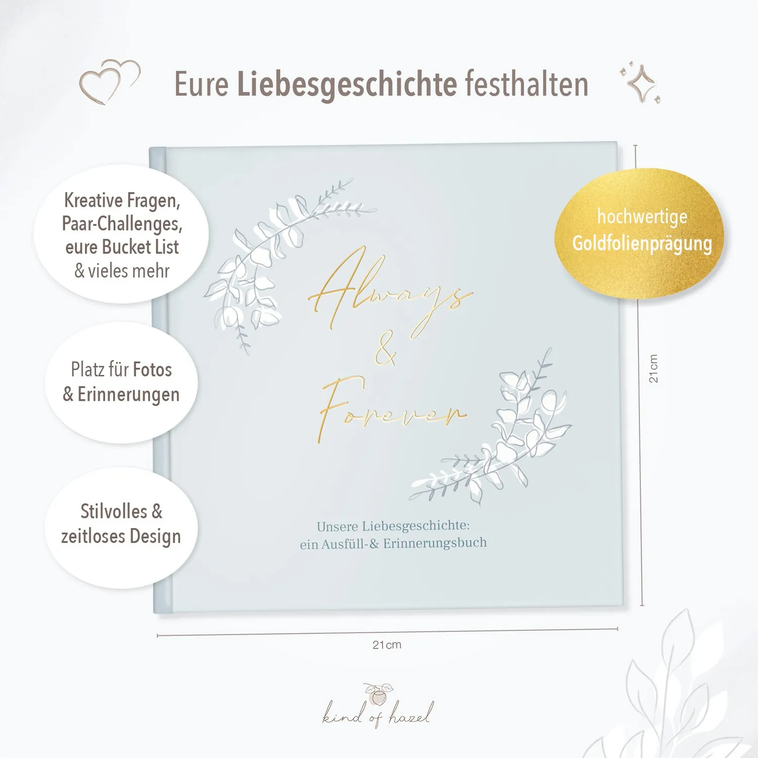 MINTKIND kind of hazel Paarbuch für Paare zum Ausfüllen