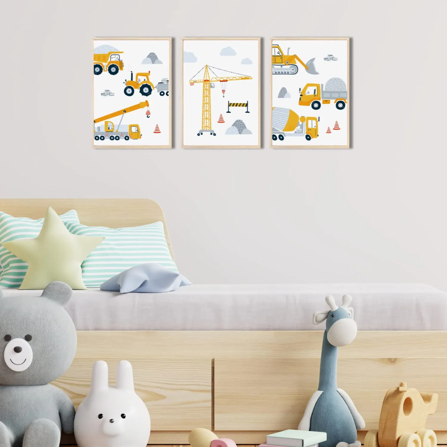 MeinBaby123 Bagger Poster 3er Set A4 matt