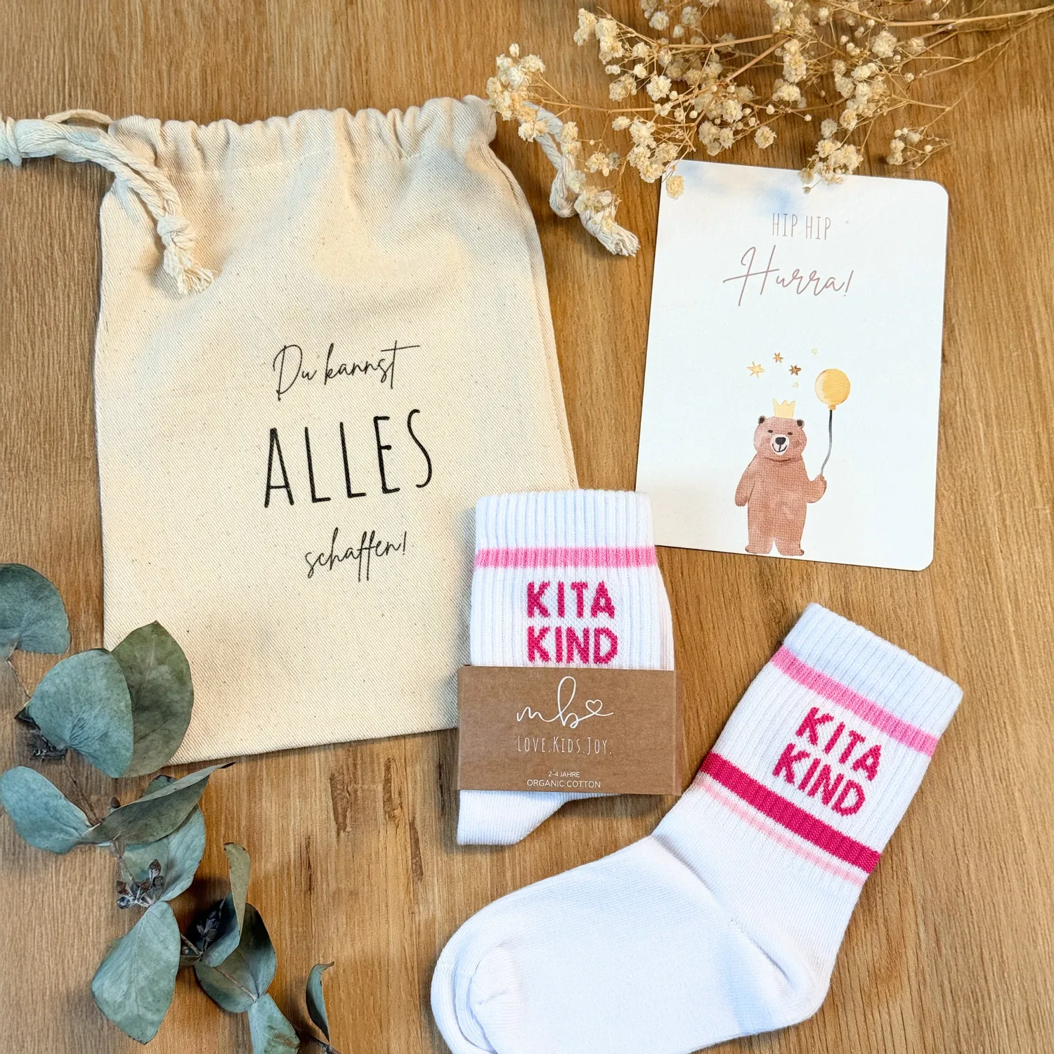 MeinBaby123 Kitakind Socken Pink Kindersocken 2-4 Jahre