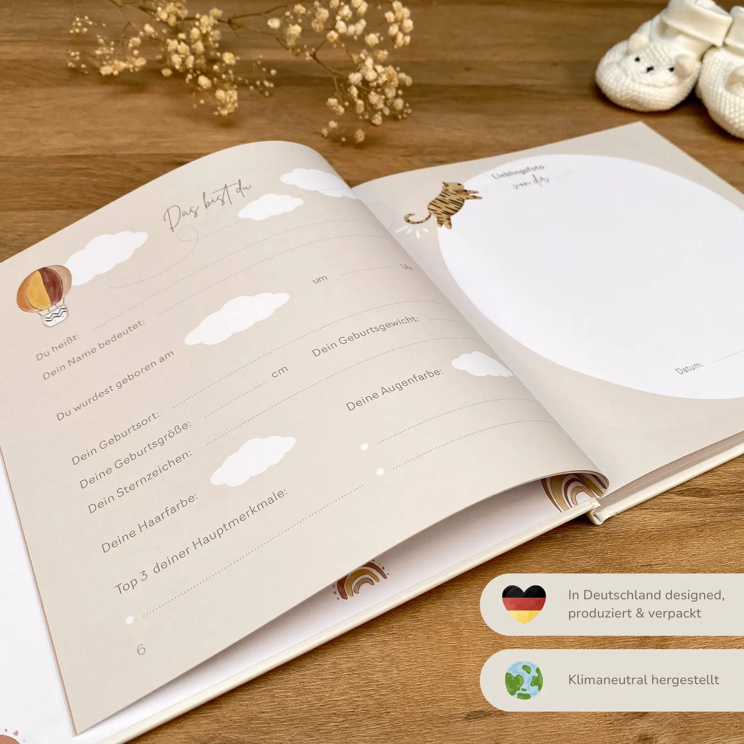 MeinBaby123 Babyalbum Dein zweites Jahr Leinen gebunden