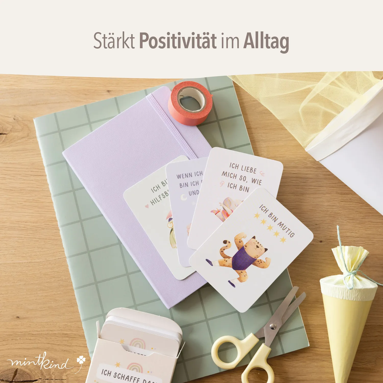 MINTKIND Affirmationskarten Kinder 35 Karten A7