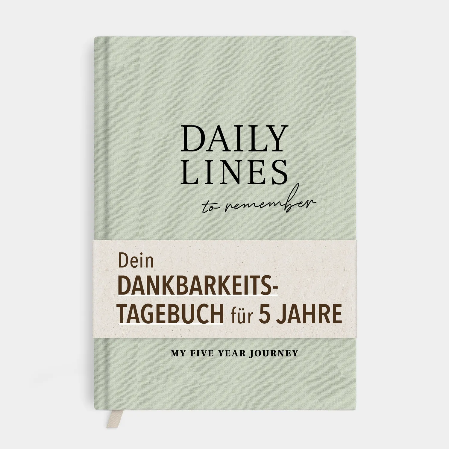 MINTKIND kind of hazel Daily Lines 5-Jahres-Tagebuch Beige