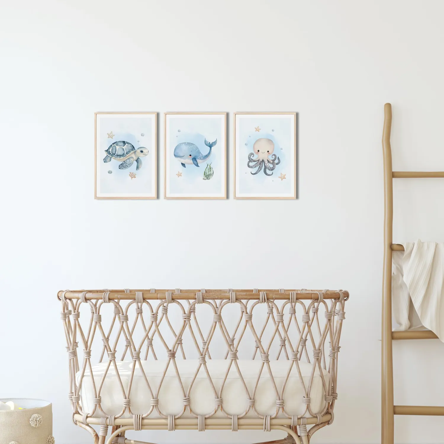 MeinBaby123 Unterwasserwelt Poster 3er Set A4