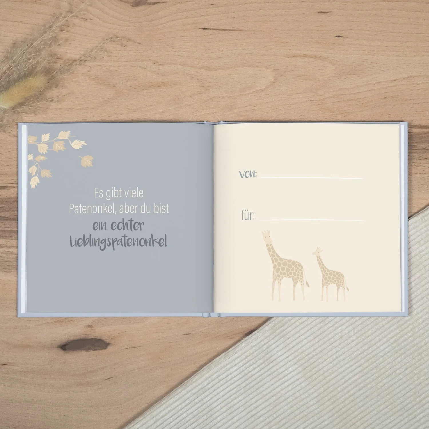 MINTKIND Lieber Patenonkel Du bist toll Geschenkbuch 32 Seiten