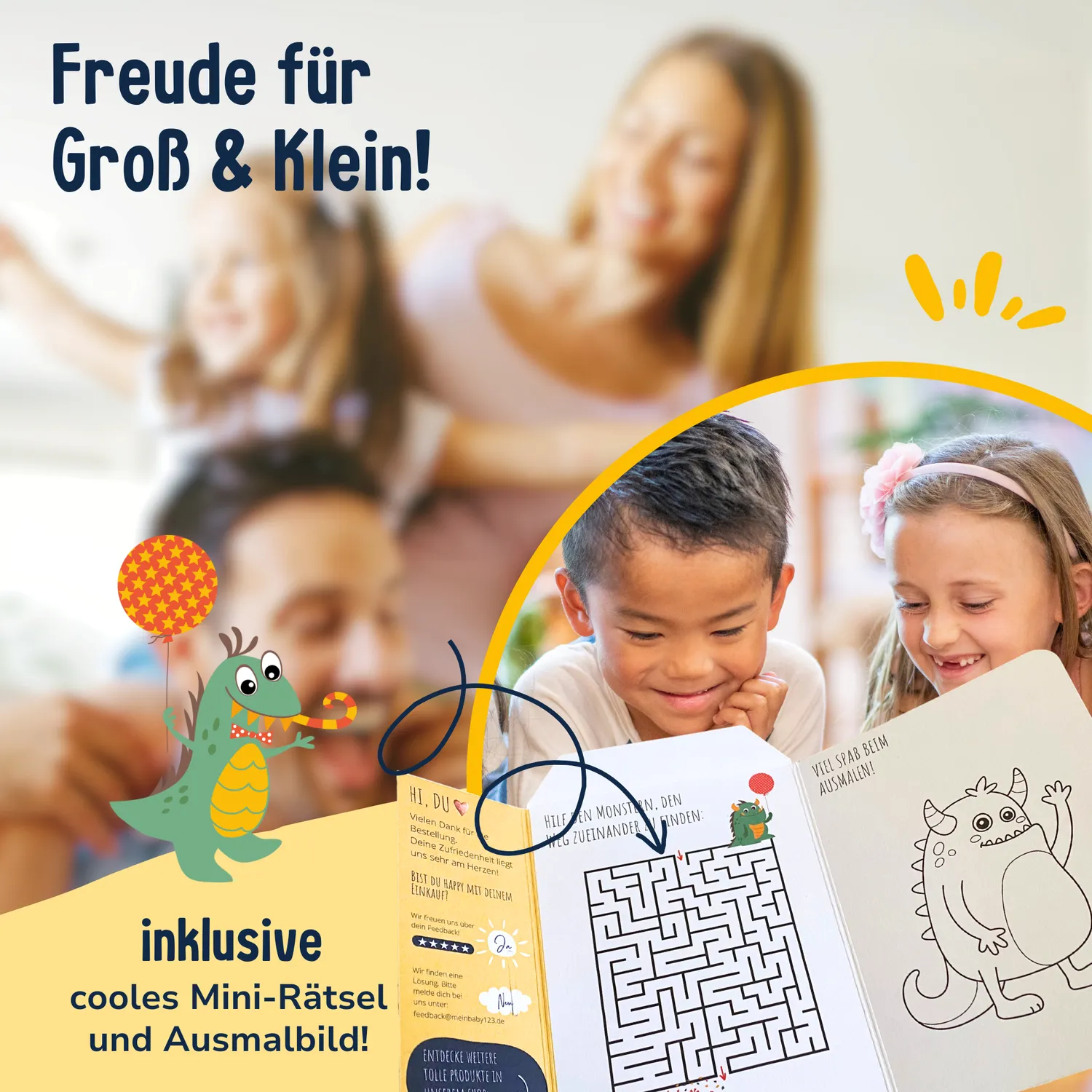 MeinBaby123 Monster Kinder-Tattoos 110 Sticker vegan