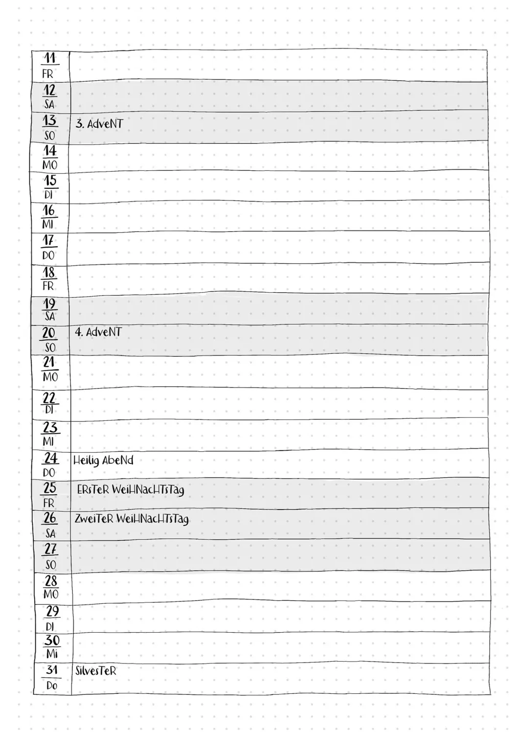 Isensee Verlag Punktum Familienplaner Kalender