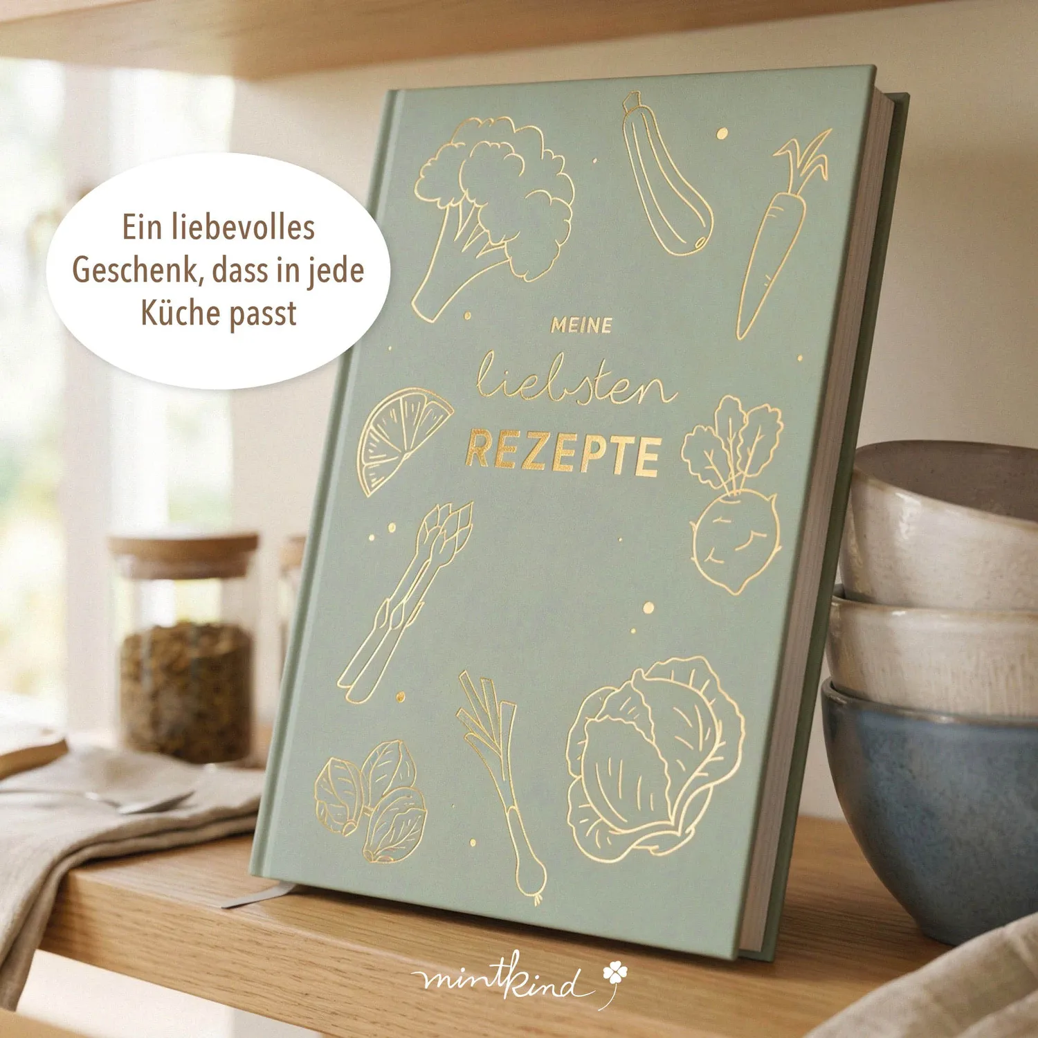 MINTKIND Meine Rezepte Rezeptbuch Salbei zum Selberschreiben