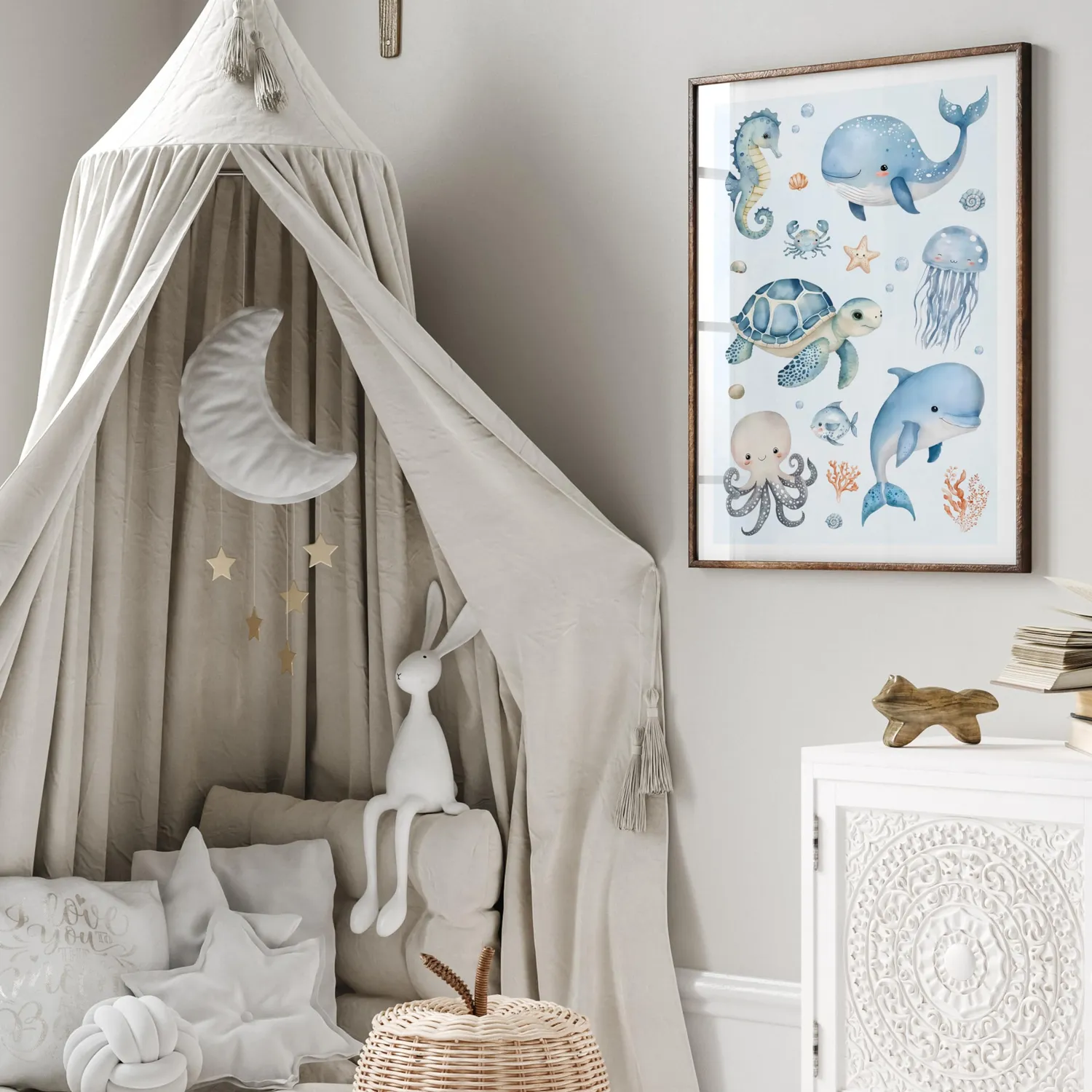 MeinBaby123 Unterwasserwelt Kinderzimmerposter A2 matt 300g