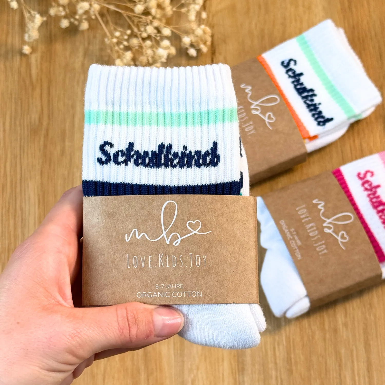MeinBaby123 Schulkind Socken Blau Baumwolle 5-7 Jahre