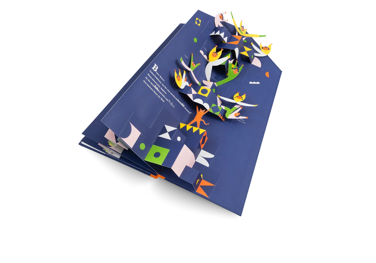 Kleine Gestalten Eins zwei drei die Akrobaten Pop-up-Buch
